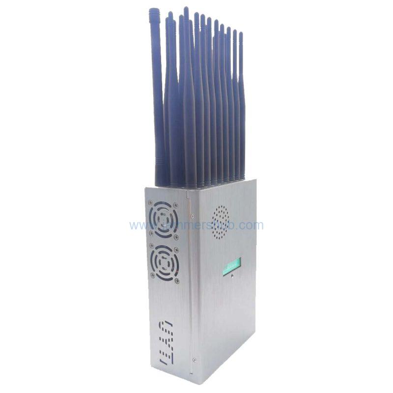 28-Band Cell Phone Signal Jammer, FM Radio, GPS, and WiFi Jammer (28W)
