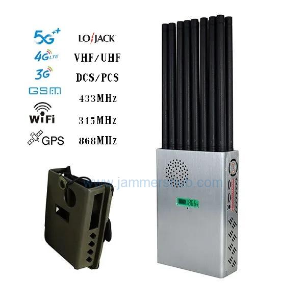 High-Performance Multi-Band Portable Cell Phone Jammer for Outdoor Use (18W)