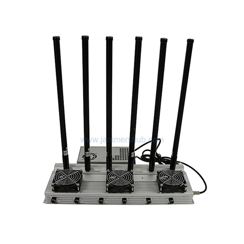 GSM, 3G, 4G, and WiFi Signal Disruptor with Dual Antenna System