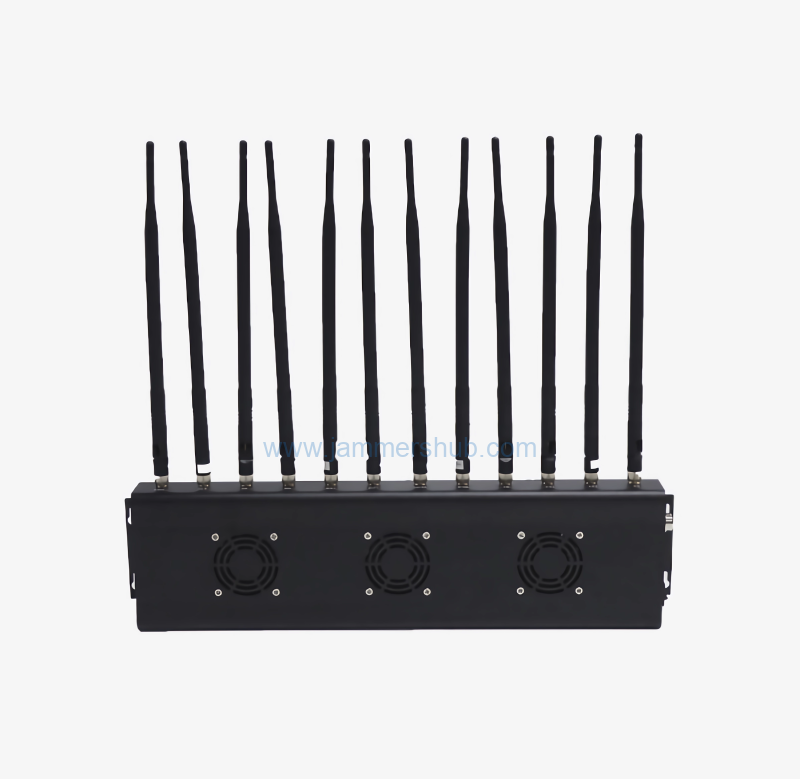 Desktop 12-Band Mobile Phone Signal Jammer