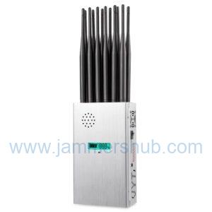 Portable 12-Channel Signal Jammer for CDMA, 3G, 4G, WiFi, and GPS Interference