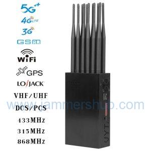 Arm-Mounted Advanced 5G Cellular Signal Jammer with Complete RF Interference Protection