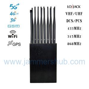 Premium Portable 5G Cell Signal Jammer with Durable Nylon Carrying Case