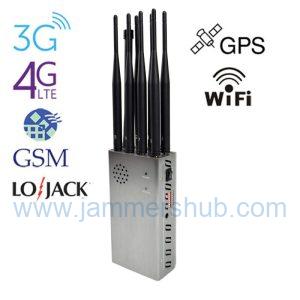 High-Performance 8-Channel GSM Jammer - Portable 4G, WiFi, and LoJack Signal Disruptor for Sale