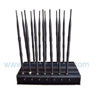 Premium Adjustable Multi-Band Cell Phone Jammer with 14 Frequency Bands