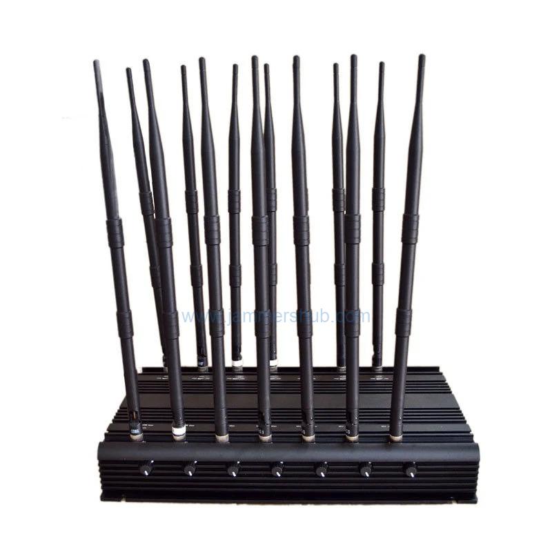 Premium Adjustable Multi-Band Cell Phone Jammer with 14 Frequency Bands