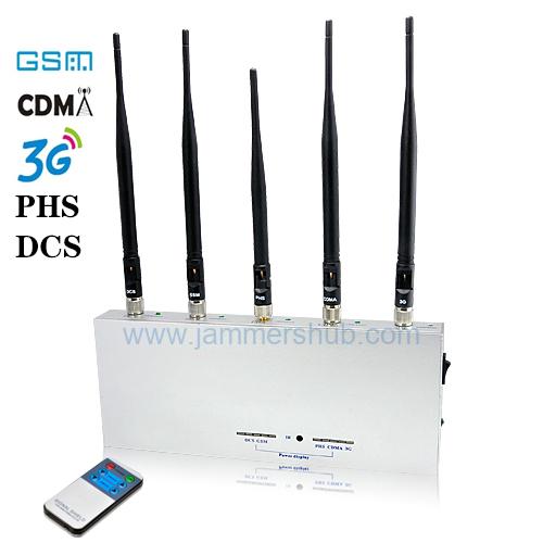 Professional Fixed GSM Jammer for PHS 3G with 50M Coverage Area